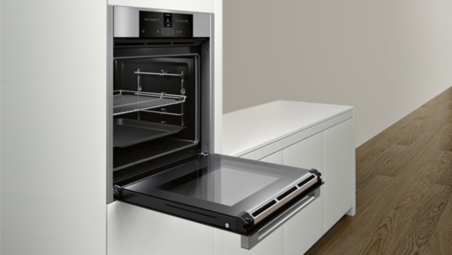 Neff BCR2522N Einbau Backofen Edelstahl 60 cm B25CR22N1 Gerätemaße (HxBxT): 595 x 596 x 548 mm