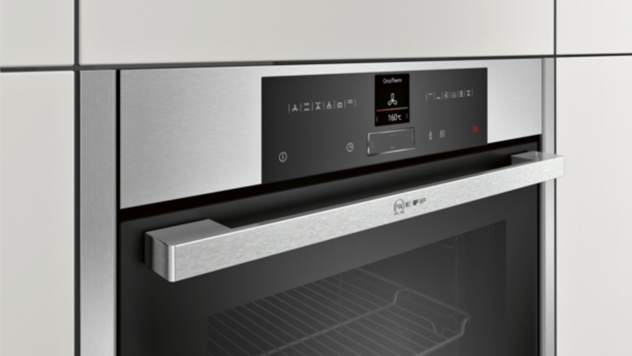 Neff BCR2522N Einbau Backofen Edelstahl 60 cm B25CR22N1 Gerätemaße (HxBxT): 595 x 596 x 548 mm
