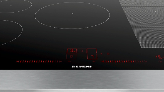 Siemens EX801LVC1E Einbau, Induktions-Kochstelle Glaskeramik 80 cm 5 Induktions-Kochzonen, touchSlider-Bedienung, Flächenbündig