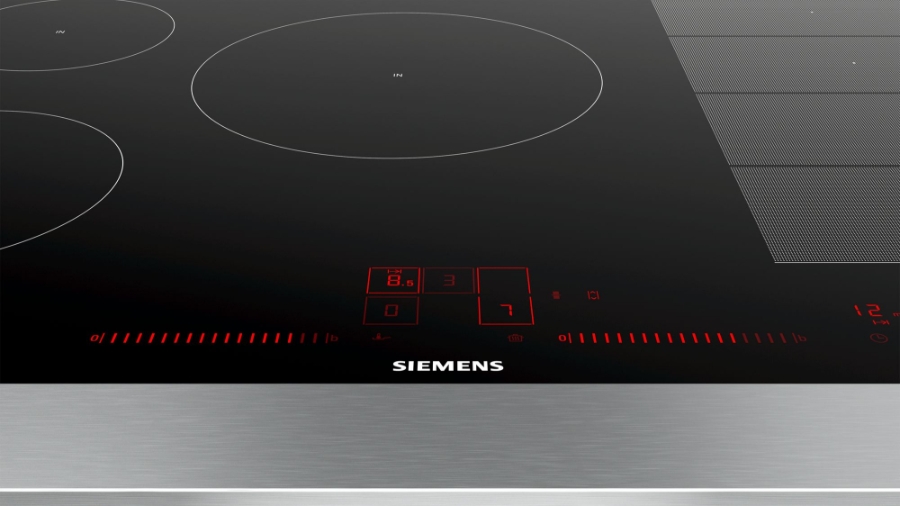 Siemens EX801LVC1E Einbau, Induktions-Kochstelle Glaskeramik 80 cm 5 Induktions-Kochzonen, touchSlider-Bedienung, Flächenbündig