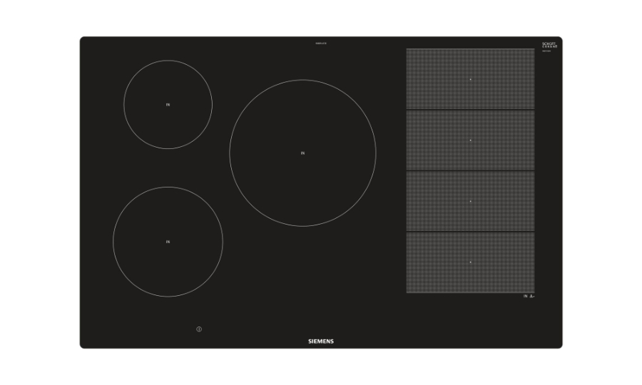 Siemens EX801LVC1E Einbau, Induktions-Kochstelle Glaskeramik 80 cm 5 Induktions-Kochzonen, touchSlider-Bedienung, Flächenbündig
