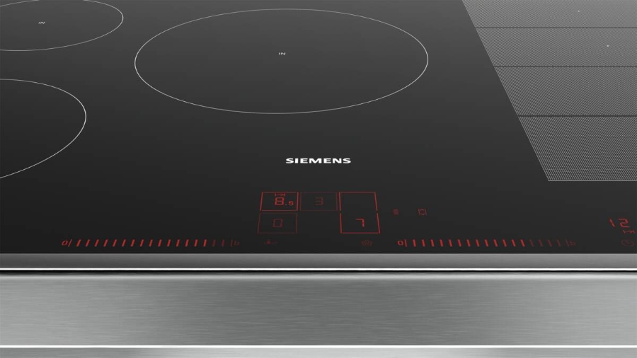 Siemens EX845LVC1E Einbau Induktions-Kochstelle Glaskeramik 80 cm 5 Induktions-Kochzonen, touchSlider-Bedienung, Flachrahmen