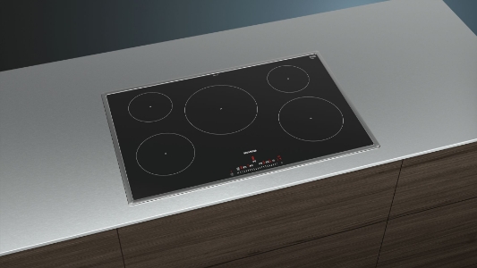 Siemens EH845FVB1E Einbau Induktions-Kochstelle Glaskeramik 80 cm 5 Induktions-Kochzonen, touchSlider-Bedienung