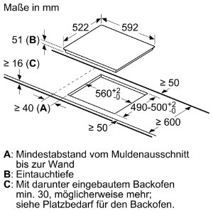 Siemens EU611BEB2E Einbau Induktions-Kochstelle Glaskeramik 60 cm 4 Induktions-Kochzonen, touchControl-Bedienung