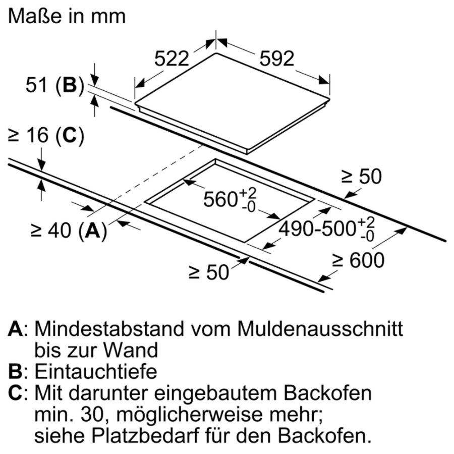 Siemens EU611BEB2E Einbau Induktions-Kochstelle Glaskeramik 60 cm 4 Induktions-Kochzonen, touchControl-Bedienung