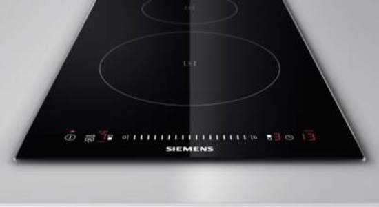 Siemens EH375FBB1E Einbau Induktions-Kochstelle, Glaskeramik 30 cm Edelstahl