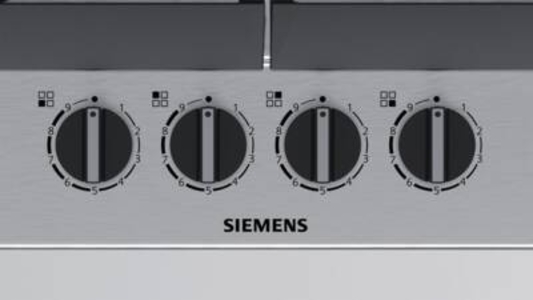 Siemens EC6A5HB90D iQ500, Gaskochfeld, 60cm stepFlame Technology, Wokbrenner mit 3,3 kW