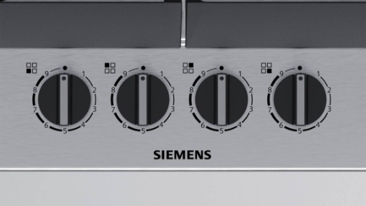 Siemens EC6A5HB90D iQ500, Gaskochfeld, 60cm stepFlame Technology, Wokbrenner mit 3,3 kW