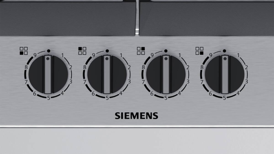 Siemens EC6A5HB90D iQ500, Gaskochfeld, 60cm stepFlame Technology, Wokbrenner mit 3,3 kW