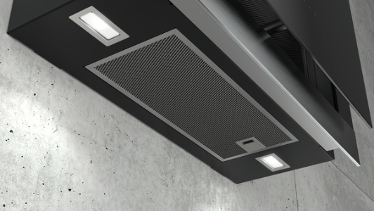 Siemens LC67FQP60 Kamin Dunstabzughaube 60 cm EEK A Schwarz mit Glasschirm Vertikal Esse 