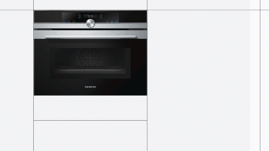 Siemens CM633GBS1 Einbau Kompaktbackofen mit Mikrowelle Edelstahl 45 cm 