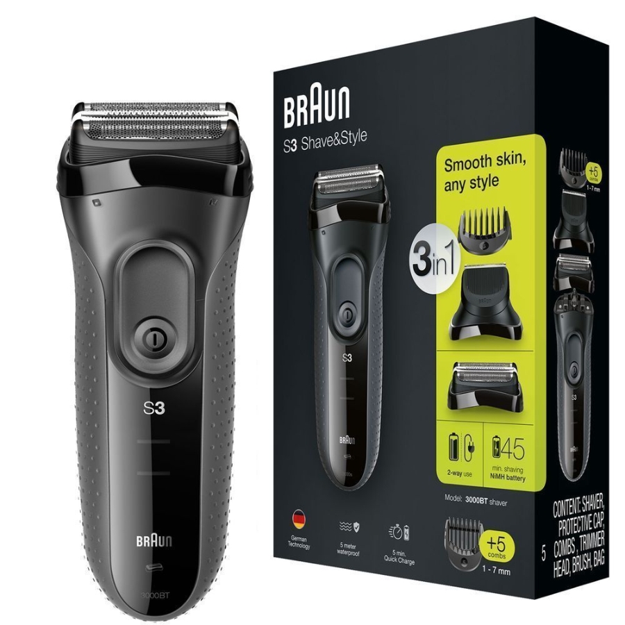 Braun Personal Care Series 3 Shave&Style 3000BT Elektrorasierer 