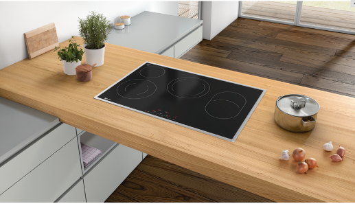 Neff T18BD36N0 Autarkes Elektro-Kochfeld mit TouchControl Bedienung 80 cm Schwarz Mit Rahmen 