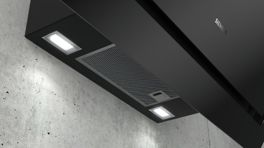 Siemens LC87KIM60 Schwarz mit Glasschirm Wand-Esse 80 cm EEK A 