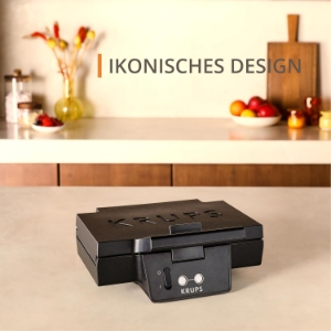 Krups FDK451 Sandwichmaker Schwarz-Matt 