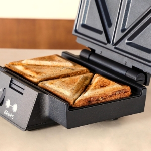 Krups FDK451 Sandwichmaker Schwarz-Matt 