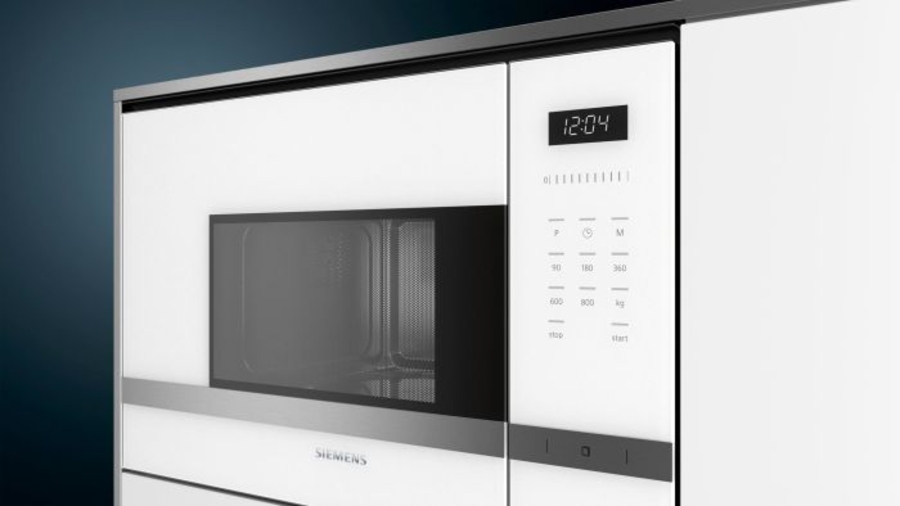 Siemens BF525LMW0 weiß Einbau-Mikrowellengerät 800W, 5 Leistungsstufen