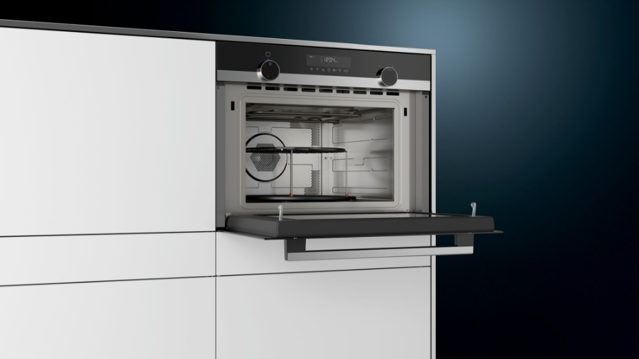 Siemens CO565AGS0 Einbau-Mikrowelle mit Dampfgarfunktion Edelstahl 