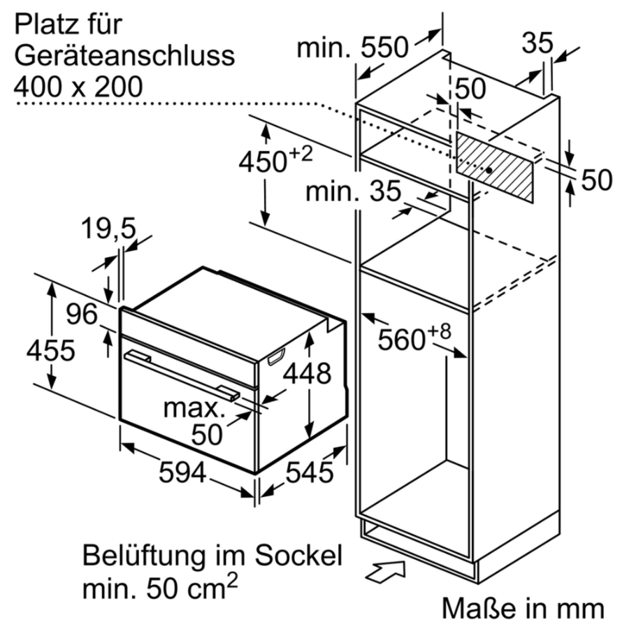 Siemens CO565AGS0 Einbau-Mikrowelle mit Dampfgarfunktion Edelstahl 