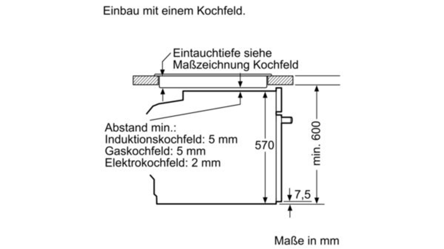 Siemens HE578ABS0 Edelstahl Einbauherd Pyrolyse ohne Ceranplatte 