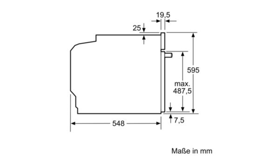 Siemens HE578ABS0 Edelstahl Einbauherd Pyrolyse ohne Ceranplatte 