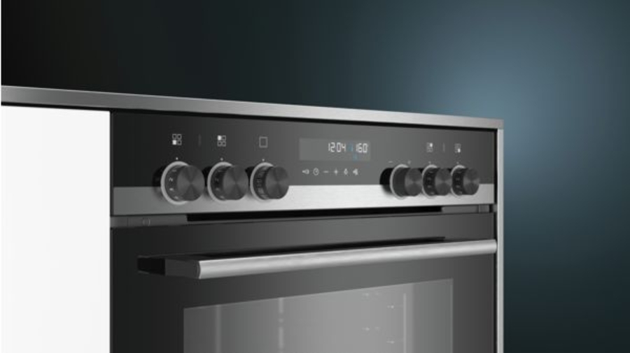 Siemens HE578ABS0 Edelstahl Einbauherd Pyrolyse ohne Ceranplatte 
