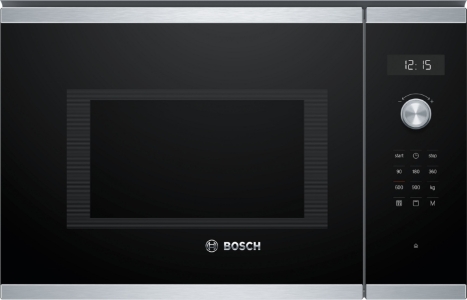 Bosch BEL554MS0 Serie 6 Einbau-Mikrowelle  Edelstahl/Schwarz 59 x 38 cm