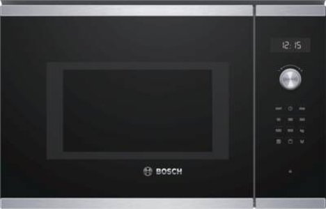 Bosch BEL554MS0 Serie 6 Einbau-Mikrowelle  Edelstahl/Schwarz 59 x 38 cm