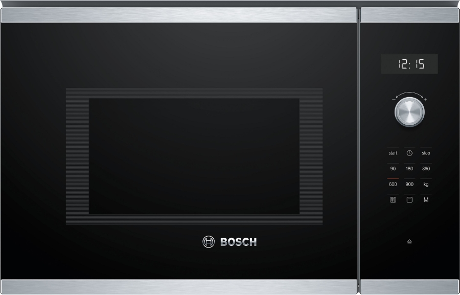 Bosch BEL554MS0 Serie 6 Einbau-Mikrowelle  Edelstahl/Schwarz 59 x 38 cm