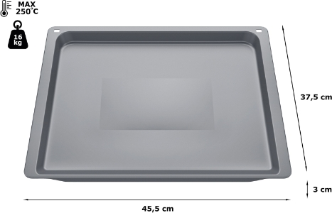 Siemens HZ531010 Backblech, Keramik antihaft beschichtet 