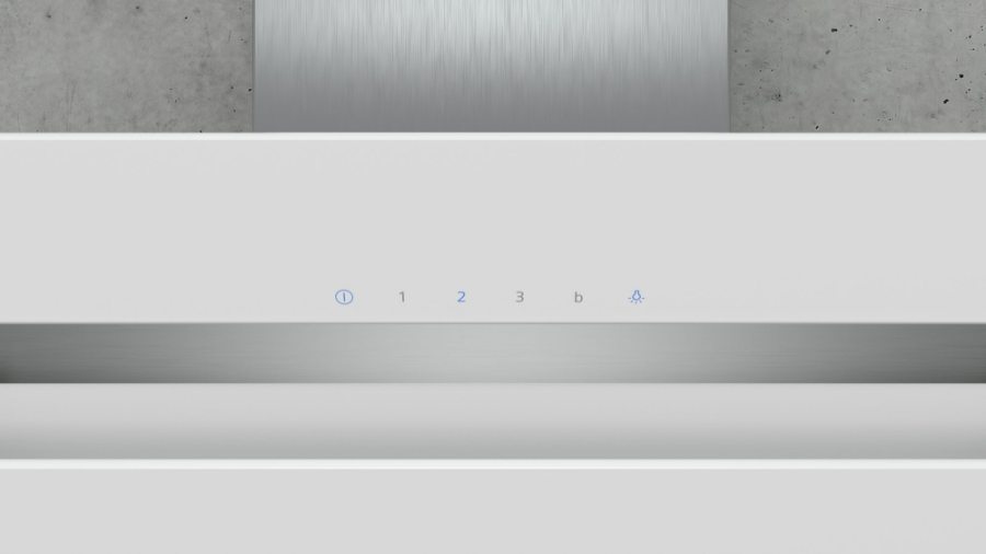 Siemens LC67KHM20 Weiß mit GlasschirmWand-Esse, 60 cm 