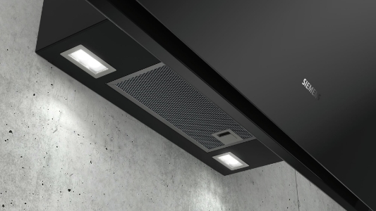 Siemens LC91KWV60 Schwarz Schwarz mit Glasschirm, Home Connect
