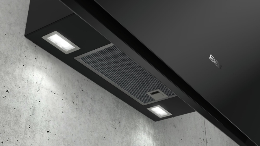 Siemens LC91KWV60 Schwarz Schwarz mit Glasschirm, Home Connect