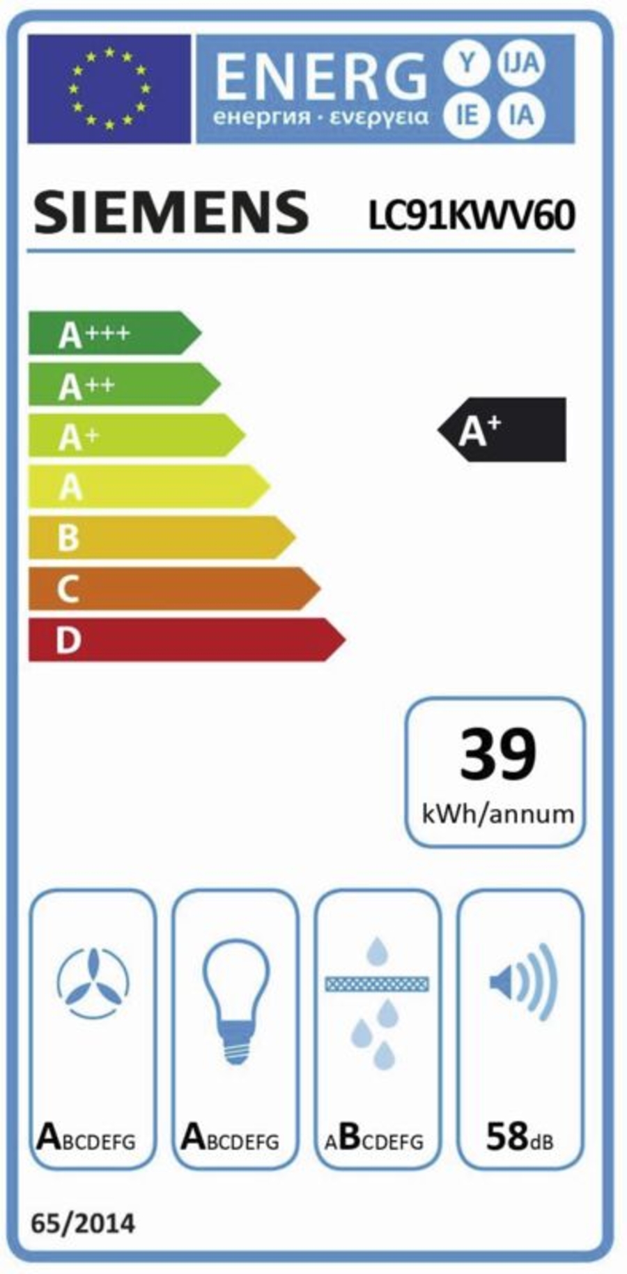 Siemens LC91KWV60 Schwarz Schwarz mit Glasschirm, Home Connect