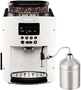 Krups EA8161 Kaffee-Vollautomaten Weiss 3 Temperaturstufen , 3 Mahlstärken