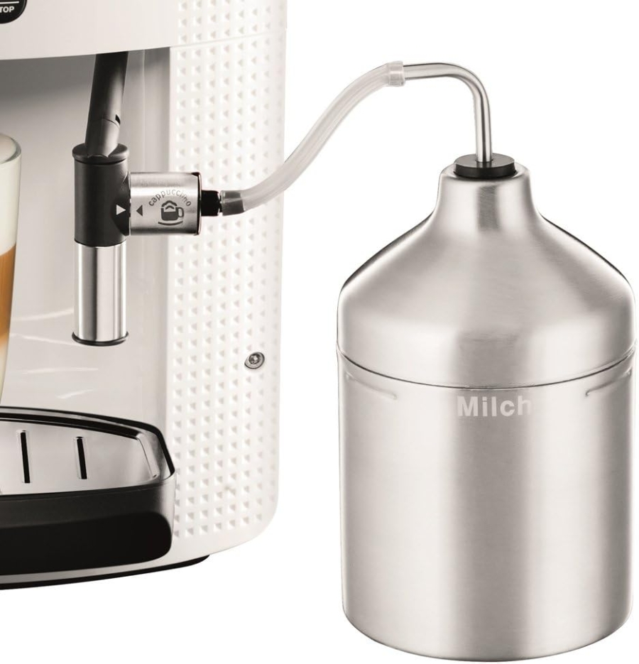 Krups EA8161 Kaffee-Vollautomaten Weiss 3 Temperaturstufen , 3 Mahlstärken