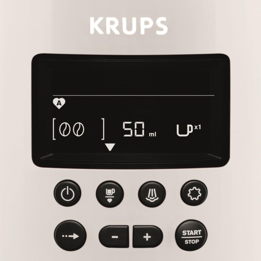 Krups EA8161 Kaffee-Vollautomaten Weiss 3 Temperaturstufen , 3 Mahlstärken