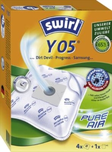 Swirl Y05 AirSpace Staubbeutel Weiss-Silber 