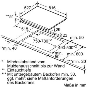 Bosch PXY875KW1E  Einbau Kochfeld 80 cm ComfortProfil 