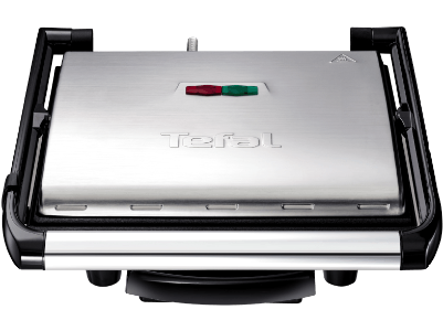 Tefal GC241D Kontaktgrill Inicio Edelstahl-Schwarz 