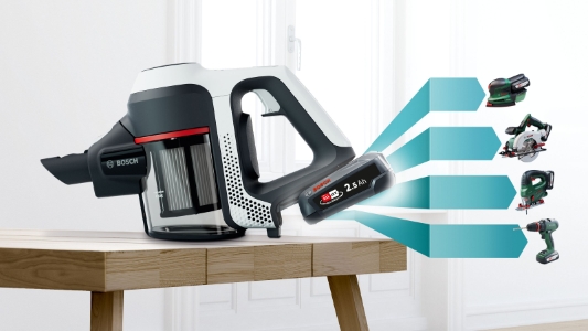 Bosch BKS611MTB Akku-Staubsauger Weiss-Schwarz 