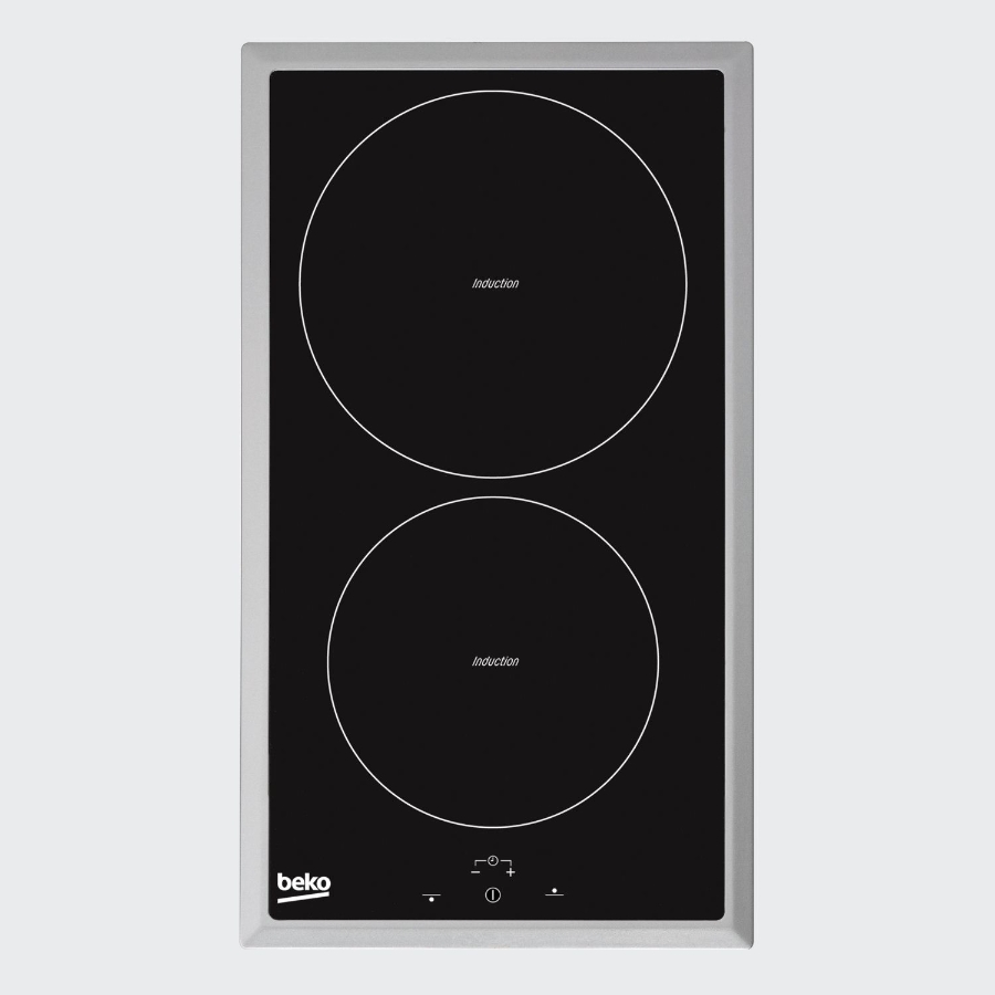 Beko HDMI32400DTX Dominokochfeld, Induktion, 30 cm Touchbedienung, Edelstahlrahmen