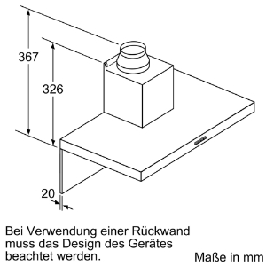 Siemens LC77BHM50 Kamin- Dunstabzugshaube Edelstahl 75 cm  Abluft,Umluft umrüstbar,710m³/?h (Abluft), 370m³/?h (Umluft)