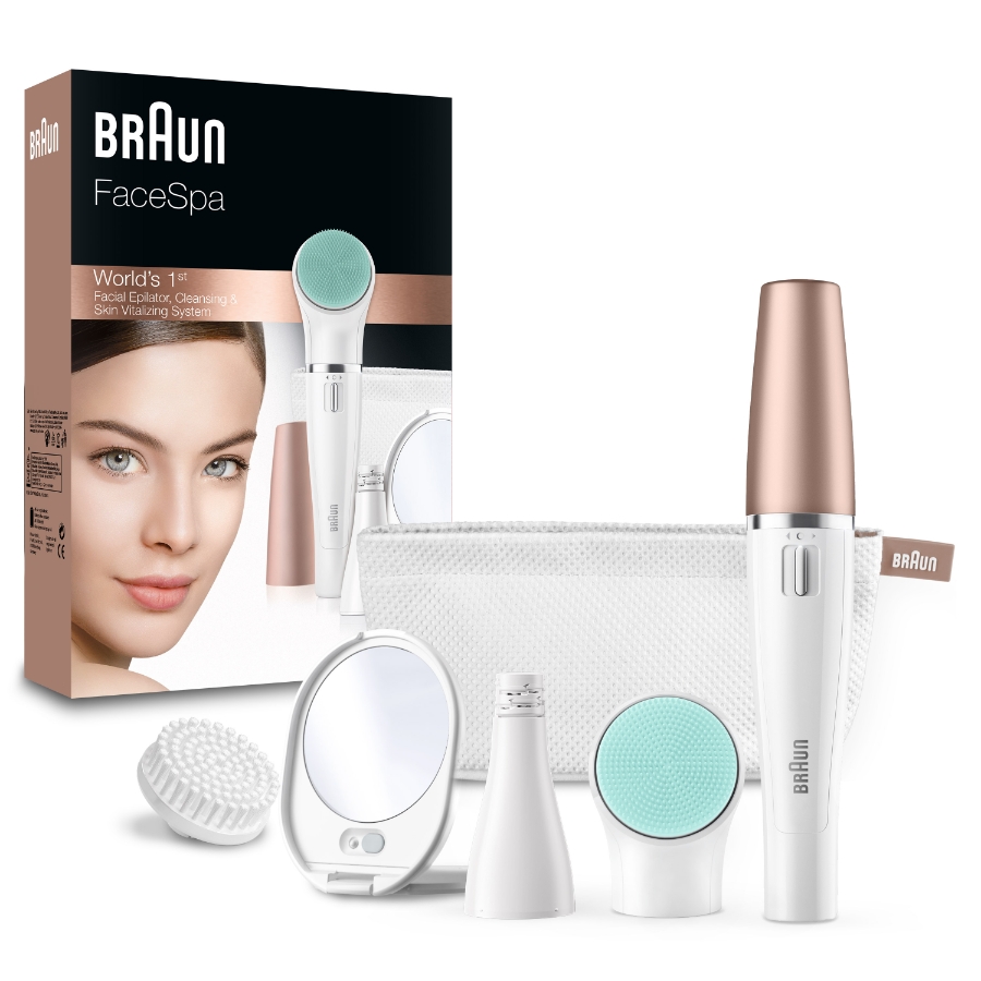 Braun Personal Care FaceSpa 851V 3-in-1 Gesichtsepilierer 