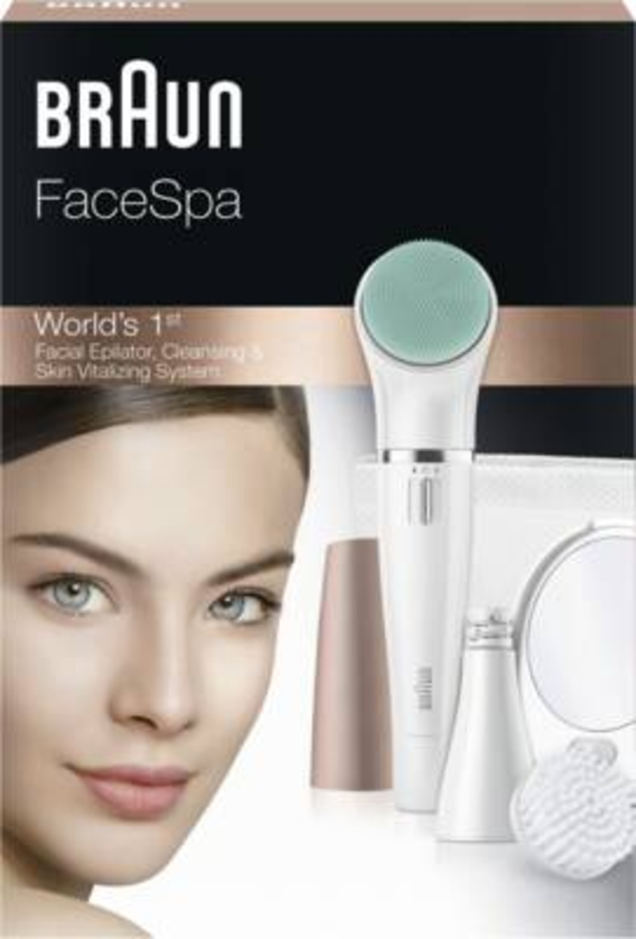 Braun Personal Care FaceSpa 851V 3-in-1 Gesichtsepilierer 