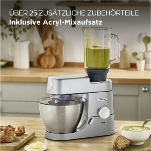 Kenwood Elektro KVC3110S Küchenmaschine Chef   1000 Watt, Silber
