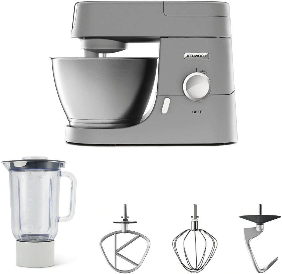 Kenwood Elektro KVC3110S Küchenmaschine Chef   1000 Watt, Silber