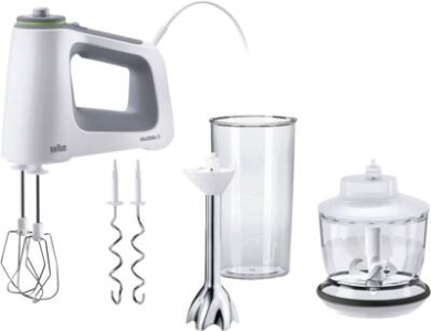 Braun Domestic Home HM 5137 WH MultiMix 5 Handmixer 750 W, Weiß