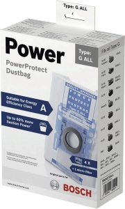 Bosch PowerProtect Staubbeutel: Type G ALL Staubsaugerbeutel