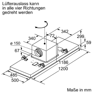 Siemens LR27CBS20 Deckenlüfter 120 cm  